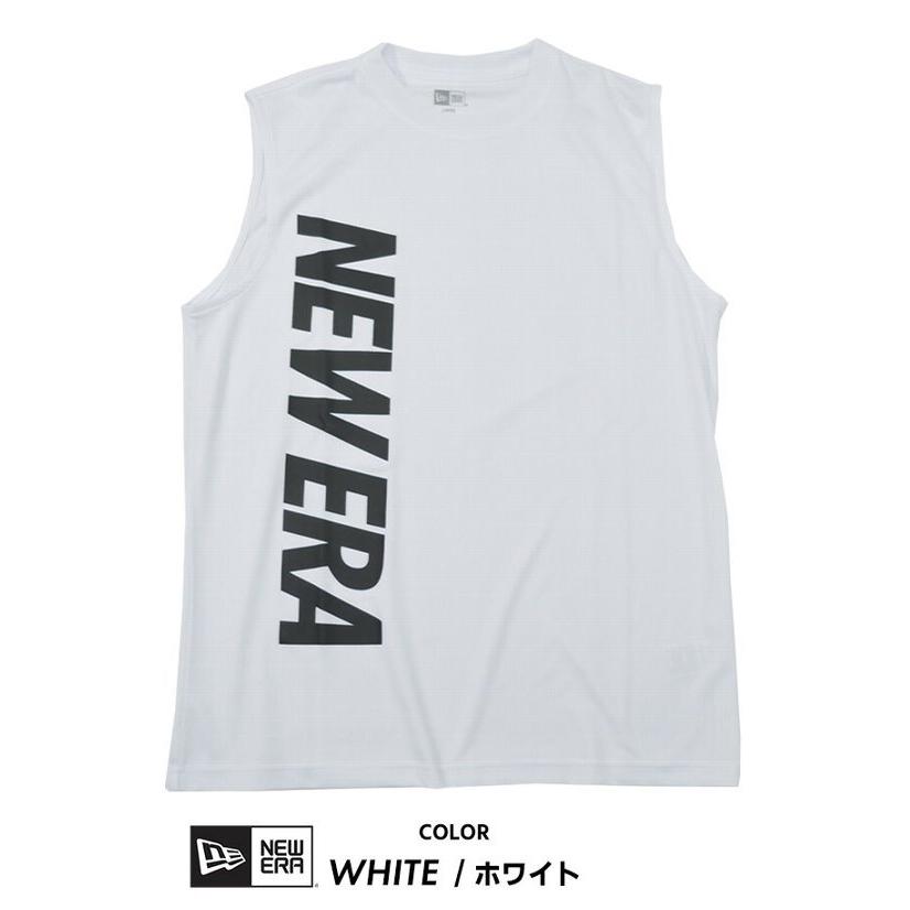 Off Newera ニューエラ タンクトップ メンズ テック バーチカルロゴ ホワイト ファッション Aynaelda Com