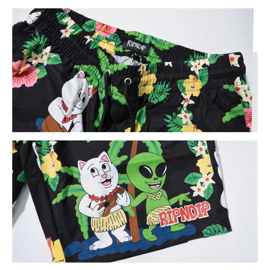 RIPNDIP リップンディップ ハーフパンツ メンズ 水着 ボードショーツ 総柄 プリント RND9329 サーフパンツ トランクスの画像