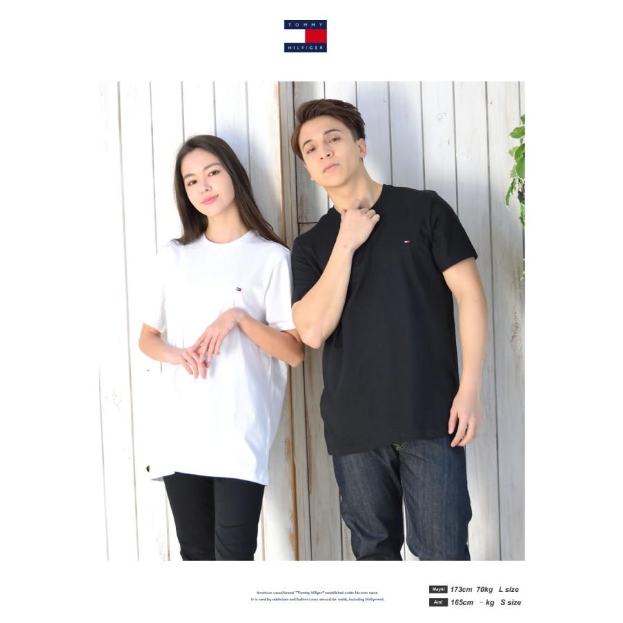 以上節約 トミーヒルフィガー Tシャツ メンズ レディース ブランド 半袖 夏 定番 無地 ロゴ ワンポイント 綿 カップル お揃い コーデ おしゃれ ゴルフ Tommy Hilfiger Aynaelda Com