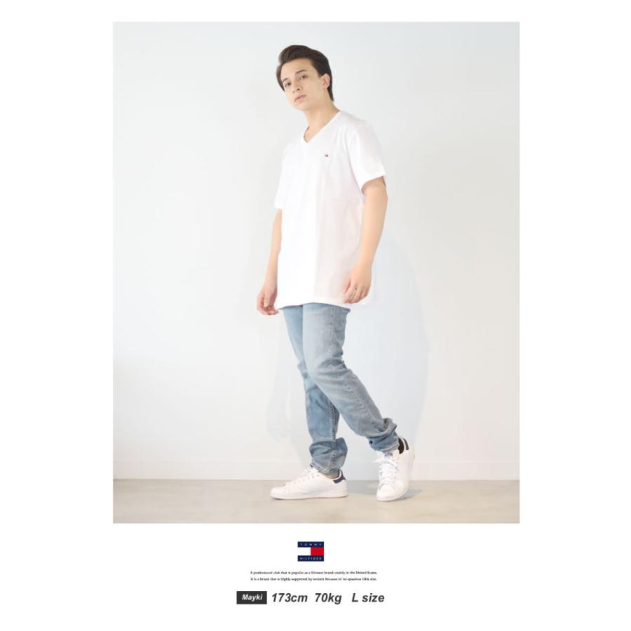 トミーヒルフィガー Tシャツ Vネック メンズ レディース ブランド 半袖 夏 定番 無地 ロゴ ワンポイント 綿 カップル お揃い コーデ おしゃれ Tommy Hilfiger Tmtt0 Djドリームス 通販 Yahoo ショッピング