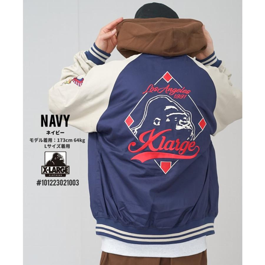 XLARGE（エクストラ ラージ） スタジャン メンズ リバーシブル 