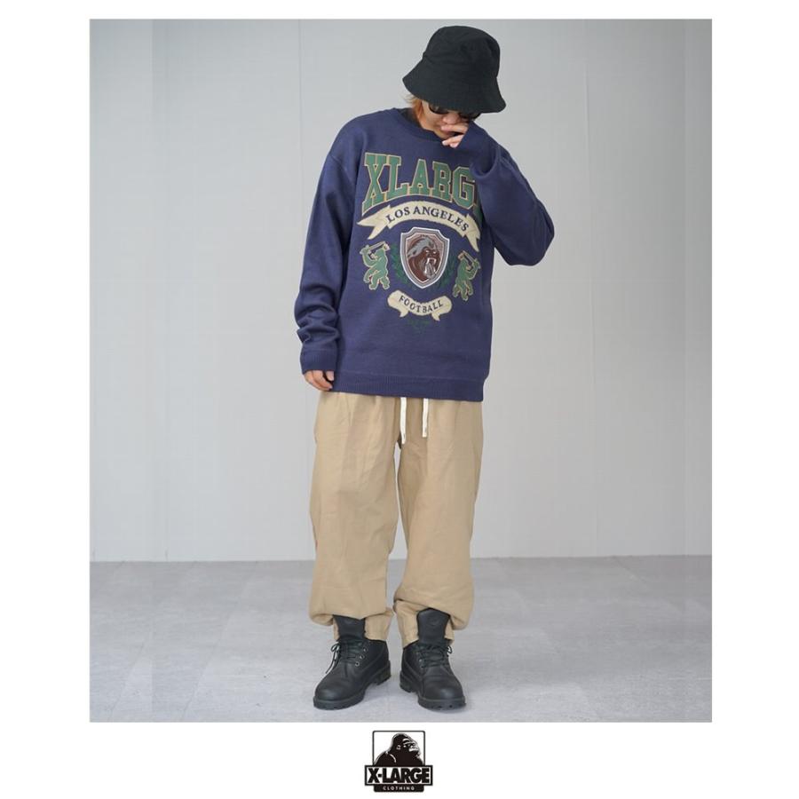 L【新品】送料込 XLARGE エクストララージ ニット セーター スエット XLARGE（エクストラ ラージ） ニット セーター メンズ ロゴ ストリート