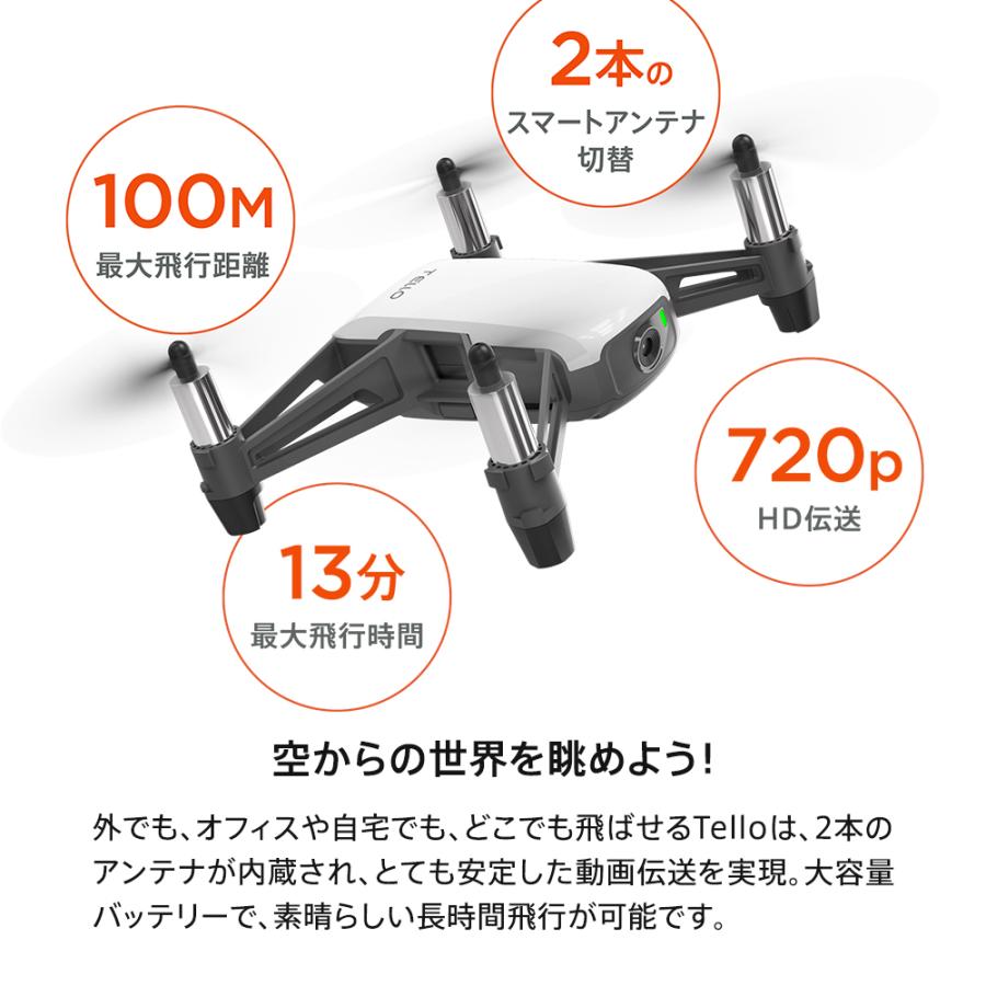 数々のアワードを受賞 ドローン Dji Ryze Technology Tello テロー 初心者 子供 向け カメラ付き Gps セット 本体 高画質 スマホ 小型 Wantannas Go Id