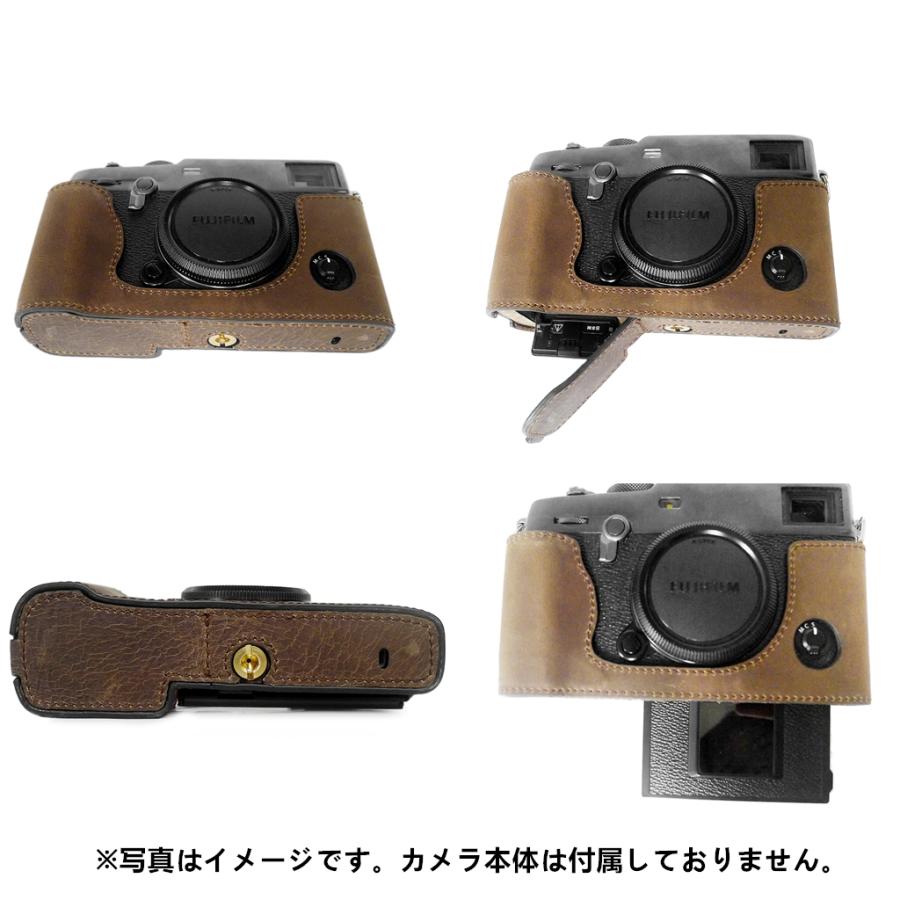 富士フイルム FUJIFILM X-Pro3カメラケース 本革 バッテリー交換でき 