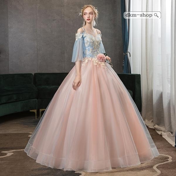 現金特価 ウェディングドレス ロング丈 結婚式 イブニングドレス フォーマルドレス 花嫁 編み上げタイプ オシャレ レースワンピース 人気特価激安 Www Skylanceronline Com