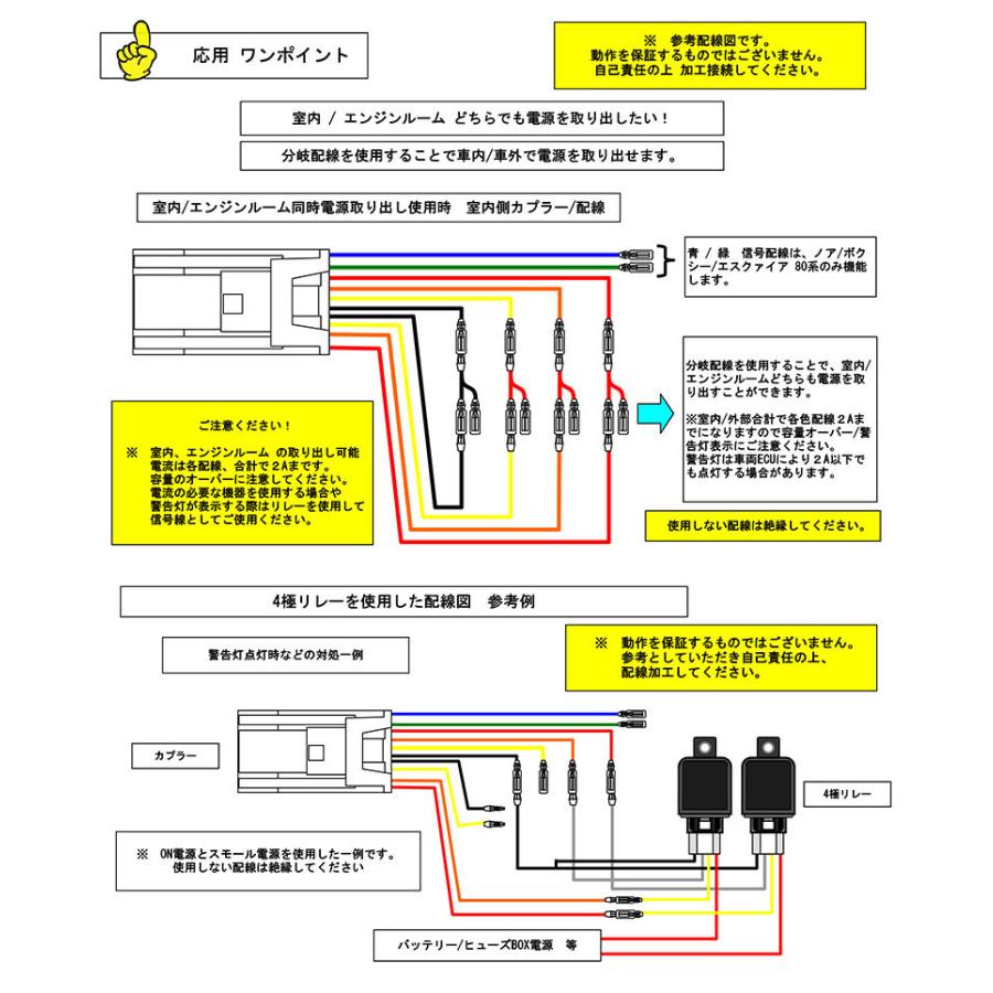 オプションカプラ 30系 前期 後期アルファード ヴェルファイア 80系ノア ヴォクシー エスクァイア エンジンルーム電源取り出し ダイコン卸 直販部 通販 Yahoo ショッピング