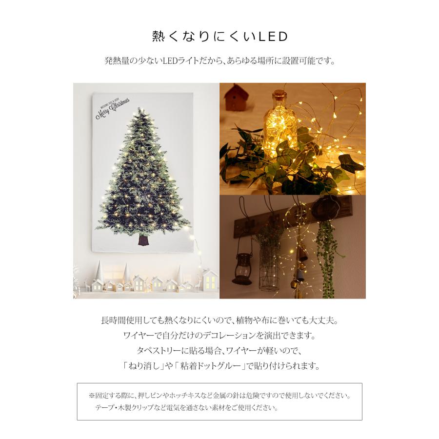 【公式 Alsace(R) 正規品】 LED ジュエリーライト 【珍しいACコンセント式】 ワイヤー 120cm 150cm 180cm に100球 10ｍ リモコン 室内 屋外 柊 イルミネーション |  | 09