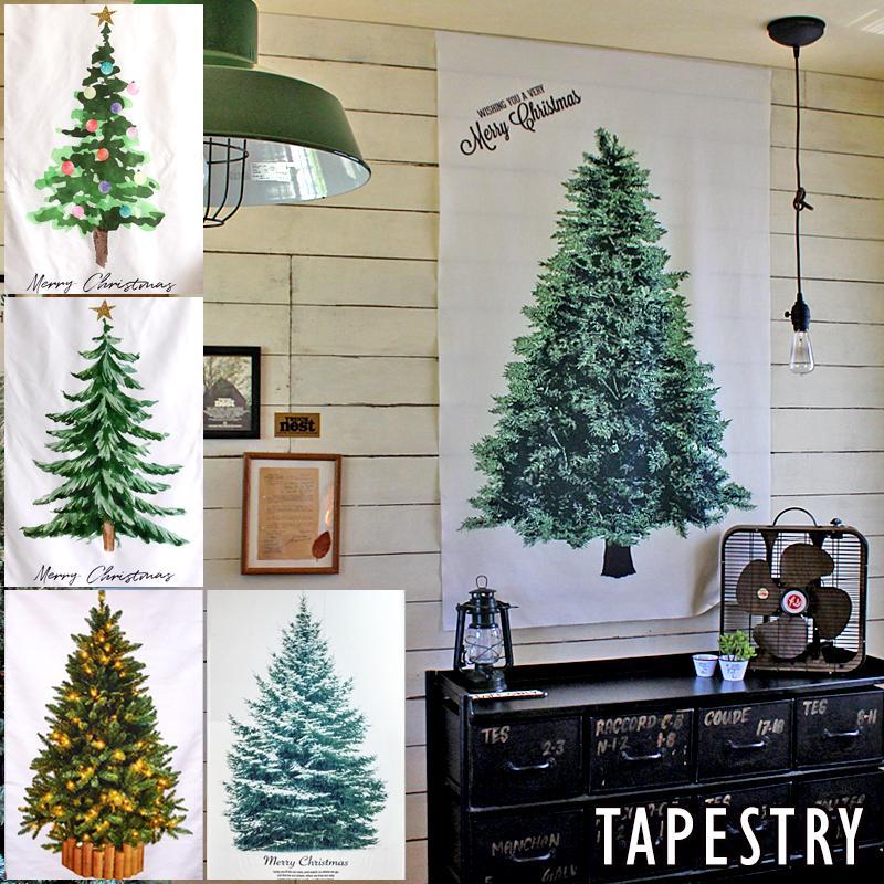 クリスマスツリー タペストリー 壁掛け 1枚 単品売り 柊 レビュー記入でゆうパケット送料無料 ダイコン卸 直販部 通販 Yahoo ショッピング