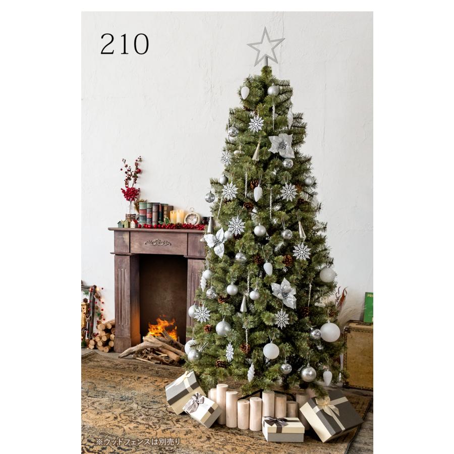 クリスマスツリー 120cm アルザスツリー + 62p Luxury オーナメントセット 2024ver.樅 鉢カバー付属｜dko｜11