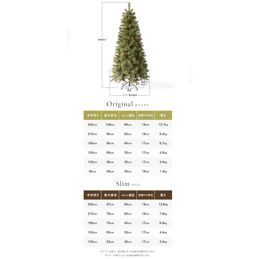 【公式 Alsace(R) 正規品】クリスマスツリー 240cm 豊富な枝数 2026ver. 樅 高級 ドイツトウヒ ツリー オーナメント なし アルザス ツリー Alsace まるで本物 | Alsace | 20