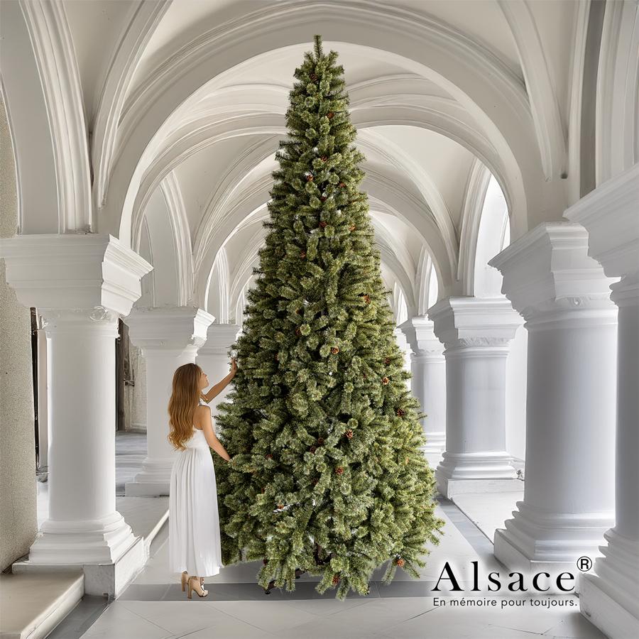 【公式 Alsace(R) 正規品】業務用 Alsace(R)公式 正規品 クリスマスツリー 360cm 豊富な枝数 2026ver. 樅 高級 ドイツトウヒ ツリー オーナメント なし アルザス | Alsace | 01