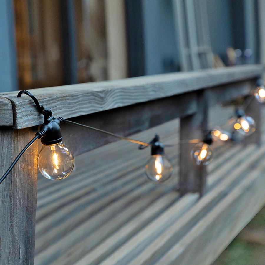 ソーラーライト 屋外 防水 明るい 充電式 ストリングライト LED リーネア専用 【球体カバー12個】柊 | Candor | 03