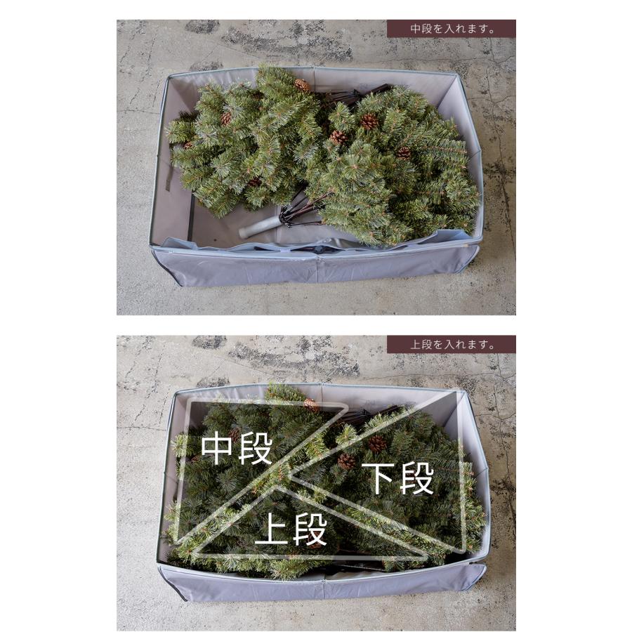 Alsace(R)公式 正規品 クリスマスツリー 収納バッグ アルザスツリー 【M/L/オーナメント用/イルミネーション用】片付け ポリエステル 生地 収納袋 柊 | Alsace | 18