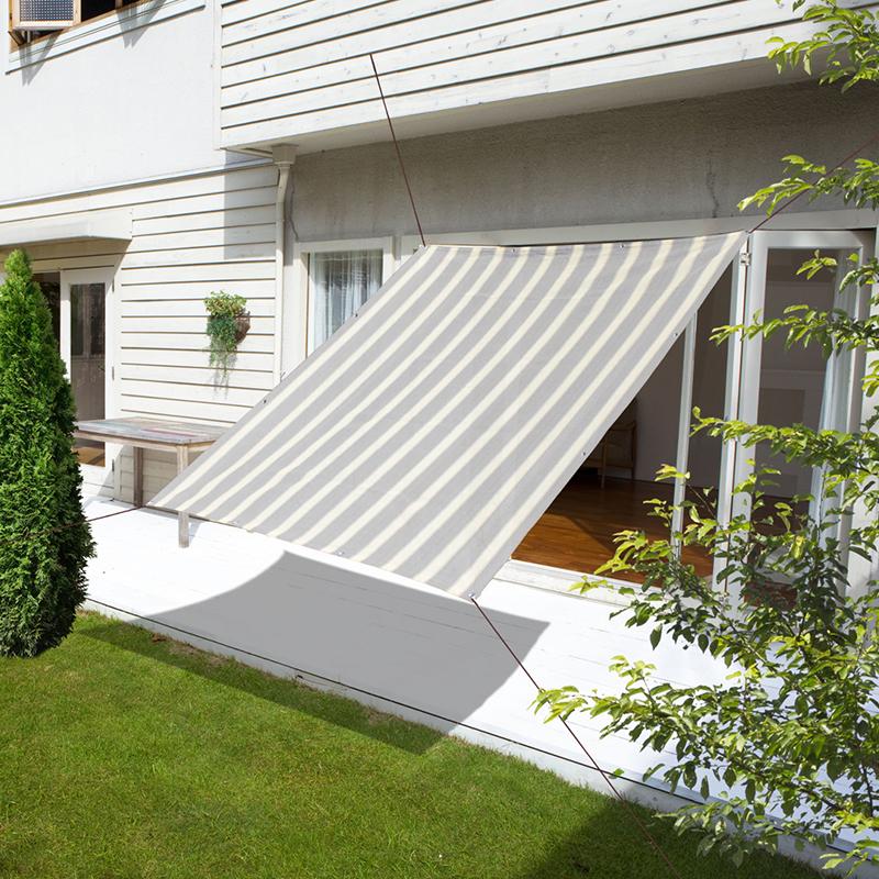 Candor(R)公式 日よけシェード 【取付紐 150cm×4本組 ブラウン 茶色】 取り付け金具に結んで ロープ 1.5m バルコニー オーニング サンシェード  2m 3mに 柊 | Candor | 04