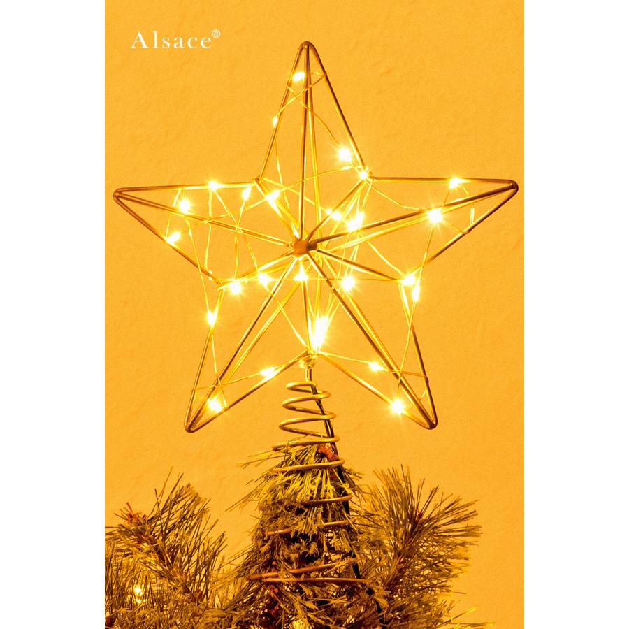 【公式 Alsace(R) 正規品】トップスター付 LED イルミネーション クリスマスツリー アルザス ACコンセント式 120cm 150cm に 160球 10ｍ タイマーON/OFF 柊 |  | 05