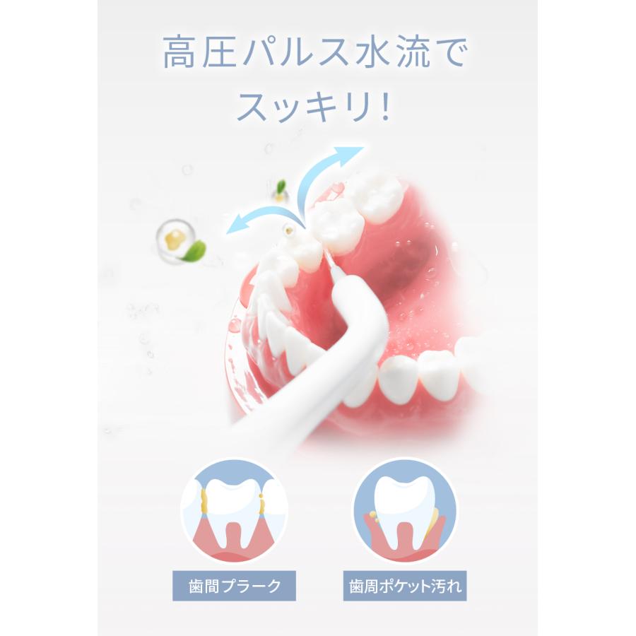 ジェットウォッシャー 電動歯ブラシ bianca+ ビアンカプラス 口腔洗浄器 ウォーターフロス マウスウォッシャー 歯間ケア 音波歯ブラシ 防水 柊 | bianca＋ | 05