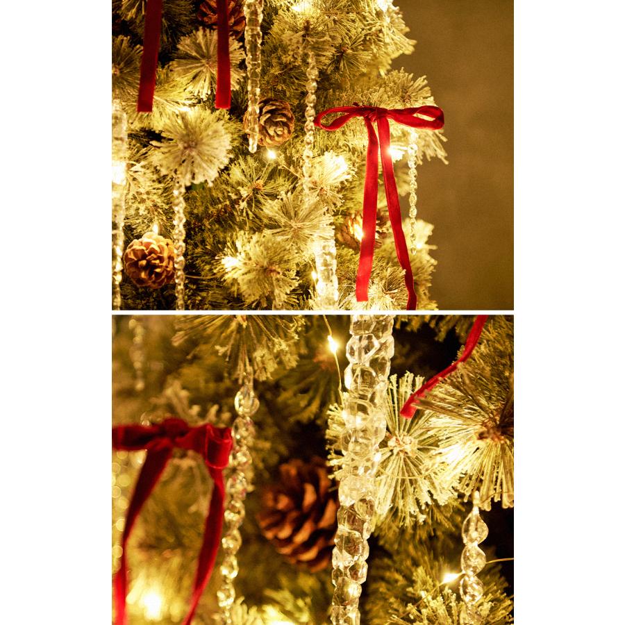 【公式 Alsace(R) 正規品】 パリュールオーナメント 【単品】 クリスマスツリー Parure(パリュール)  オーナメント セット 柊 つらら リボン イルミネーション | Alsace | 15