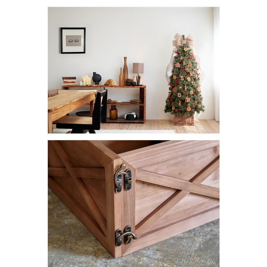 【公式 Alsace(R) 正規品】 ボックススタンド クリスマスツリー アルザス スタンドカバー ウッドフェンス 木製 足元 脚カバー 足元隠し 柊 ツリー 飾り Alsace | Alsace | 16