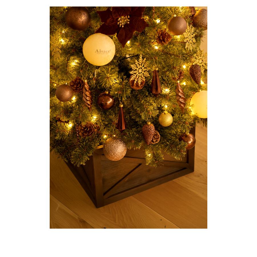 【公式 Alsace(R) 正規品】 ボックススタンド クリスマスツリー アルザス スタンドカバー ウッドフェンス 木製 足元 脚カバー 足元隠し 柊 ツリー 飾り Alsace | Alsace | 18