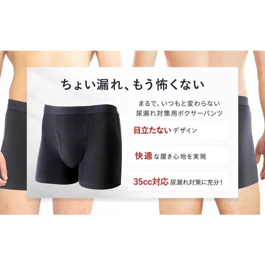 現役医師監修 尿漏れパンツ 男性 軽失禁 男性用 横漏れ防止付