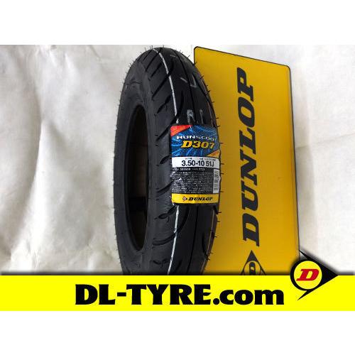 [1本] DUNLOP 新品 D307 3.50-10 [リード80 アドレスV100]｜dl-tyre