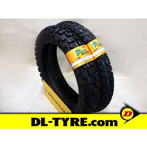 [前後セット] DUNLOP 新品 D605 3.00-21 4.60-18 [TTR DR XLR DT]｜dl-tyre
