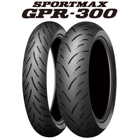 ダンロップ　GPR-300 120/60R17と150/60R18の前後セット DUNLOP [前後セット] 新品 GPR-300 120/60R17 150/60R18 [VFR400