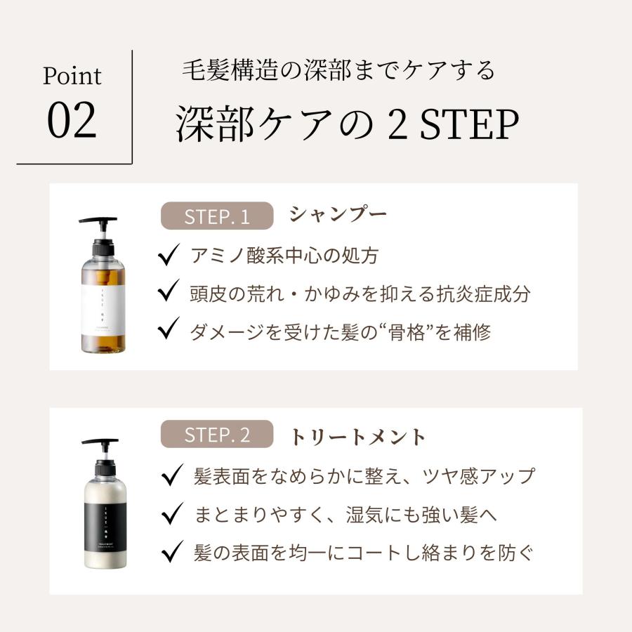 IKUE 幾重 シャンプー＆トリートメント 500ml セット ホワイトリリーの