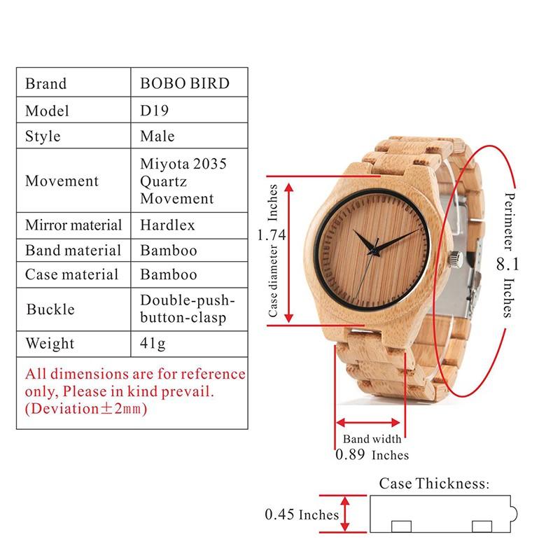 腕時計 トップブランド　竹　竹製　BOBObird 竹黒檀木材クォーツ時計｜dlo｜04