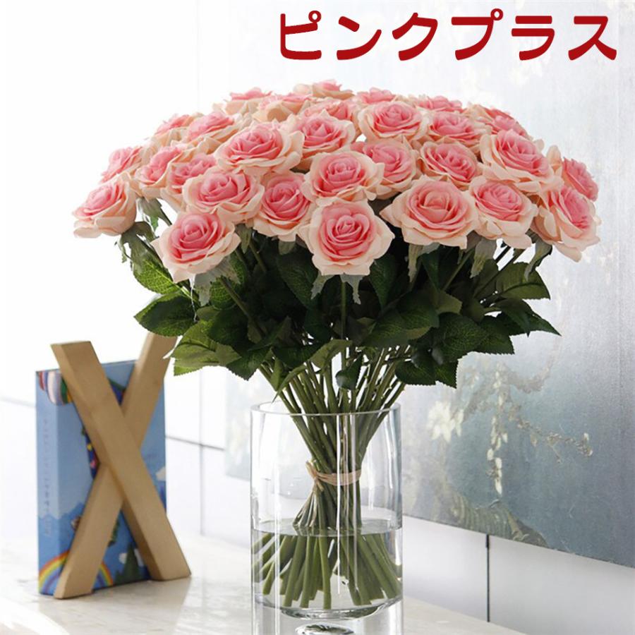 アートフラワーアレンジメント 大量100本 バラ 高級造花 シルクフラワー 花束 薔薇 ローズ ブーケ プレゼント お祝い 結婚式｜dlo｜05