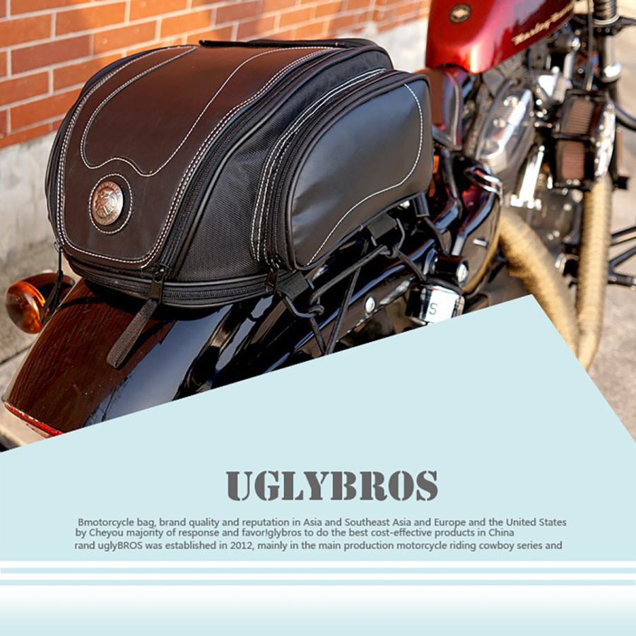 バイク オートバイ リア バッグ 荷物 バックシート Uglybros :dlo