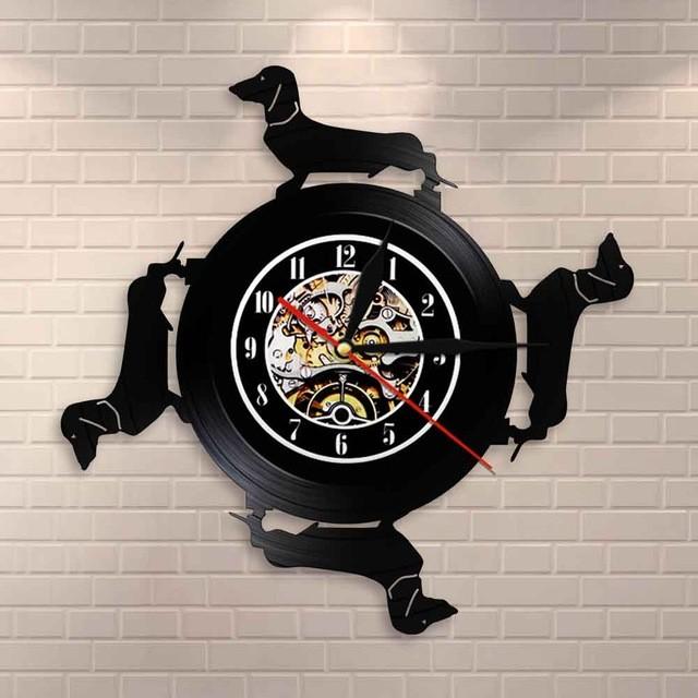 輸入雑貨 ダックスフンド 犬 掛け時計 壁 アート ヴィンテージ 30cm レコード盤 人気 インテリア Dlo No766 ダンデライオン ヤフー店 通販 Yahoo ショッピング