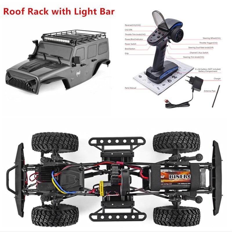 【通常品】 LED点灯 1/10 カートラック4WD 2.4G ニトロ　ルーフトップ　RC　RGT　ラジコン 防水 【M9330482484】(32760円)