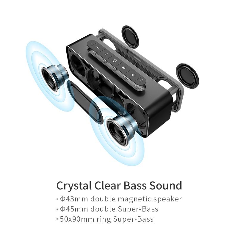 MIFA A20 Bluetooth スピーカー 金属 ポータブルスーパー低音ワイヤレススピーカー｜dlo｜04