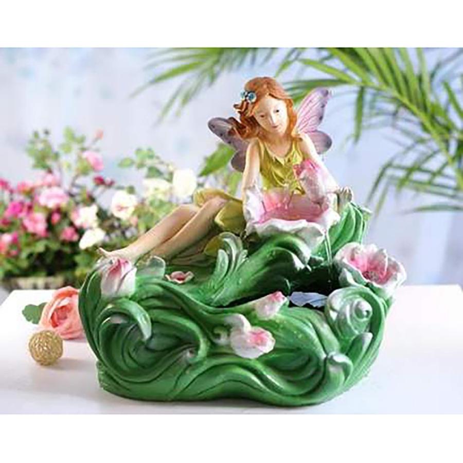 美しい 水噴水加湿器装飾ギフト結婚式水槽水族館fairylady花クリスマスバレンタ Flower Angel With Atomizer 最安値 Sipeka Smknpuspahiang Sch Id