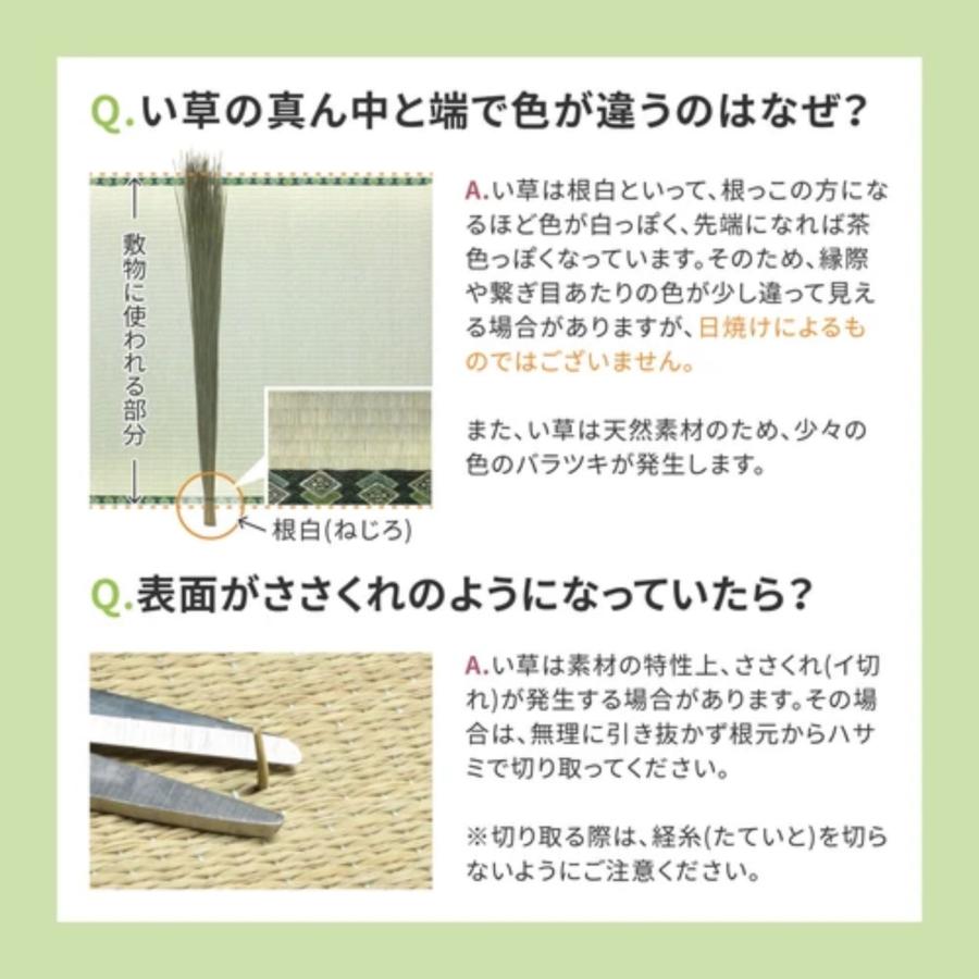 江戸間8畳 い草 おもてなし上敷き 「雅（みやび）」 最高級品質 経糸2倍！丈夫で長持ち！ 萩原 158012380｜dm-interior｜08