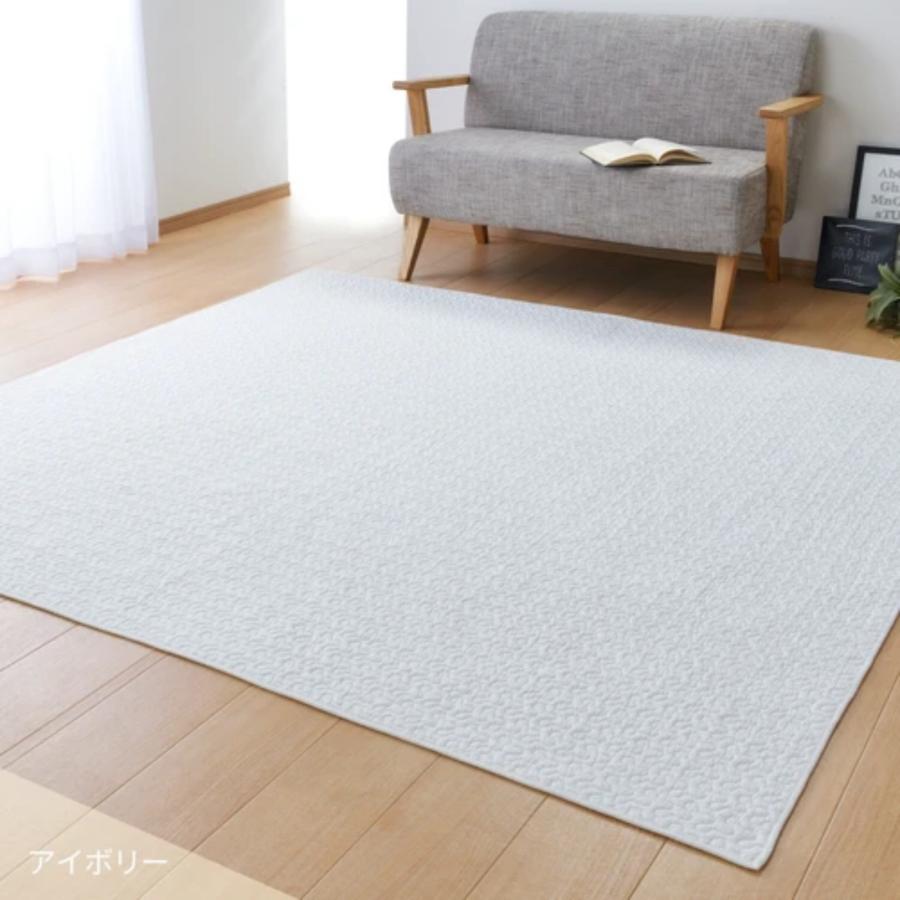 約190×240cm 3色から選べる 韓国発『イブル』／キルトラグ 綿100％ 洗濯機OK「デコール」 萩原｜dm-interior｜02