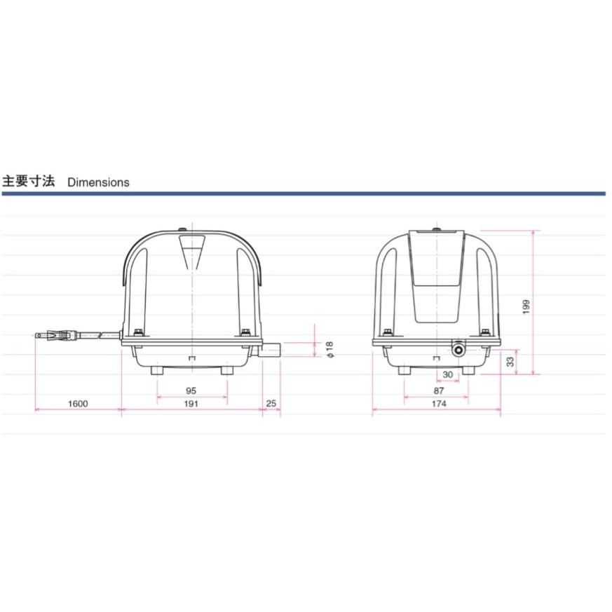 AP-100F 安永エアーポンプの画像