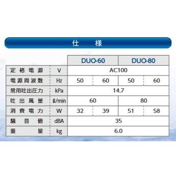 【不要ブロワ無料処分】DUO-80　テクノ高槻　2口　タイマー付きブロワ｜dmc-store｜03