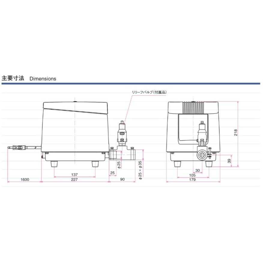 安永エアポンプ LP-200HN 安永エアーポンプ 圧力計付き : DMC市場