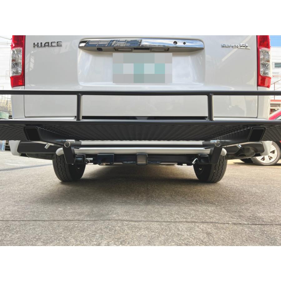 DMDヒッチ ハイエース200系標準 TRDエアロ用 C級 3本出しキャリア
