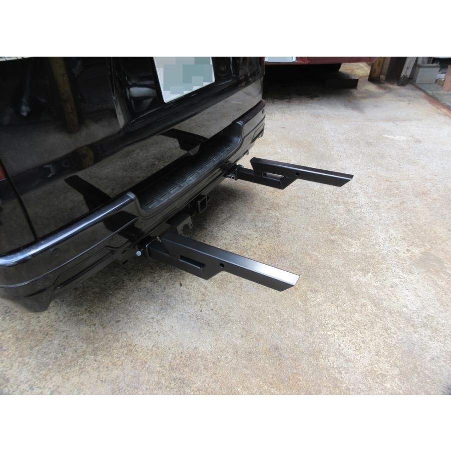 DMDヒッチ ハイエース200標準TRDエアロ用 E級 3本出しキャリア HE200