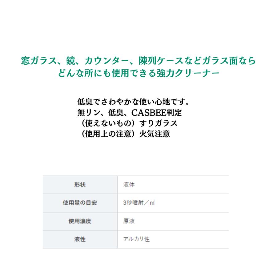ひろりん様　ご確認用 ガラスクリア 窓ガラス 陳列ケース 鏡 掃除 業務用 大容量 エアゾール