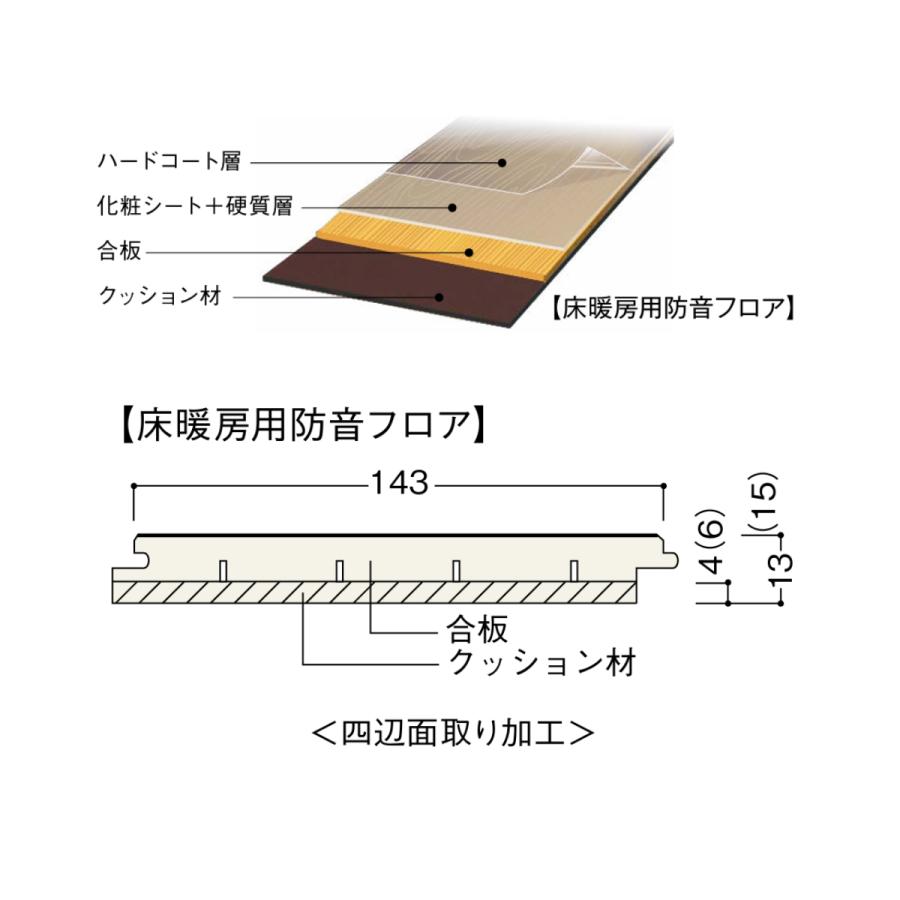 NODA（ノダ） MCBF45DS1 NODA 防音フローリング LL45 モードコレクト45