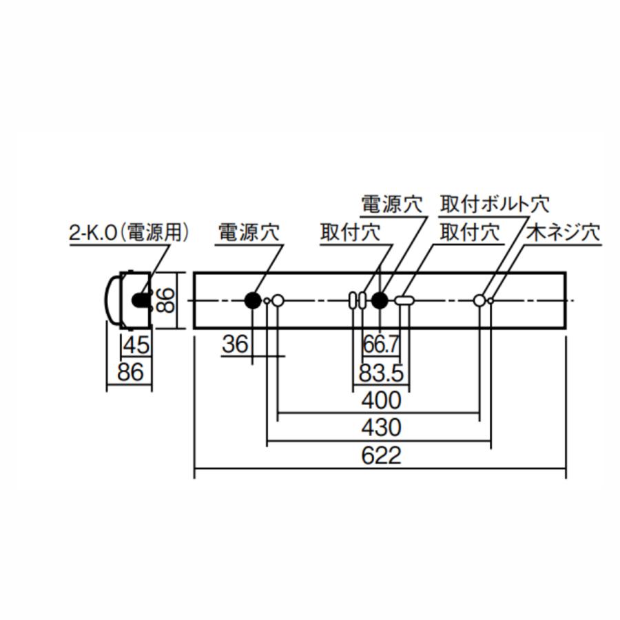 Panasonic（パナソニック） XLW212NENZ LE9 LEDベースライト 防湿・防