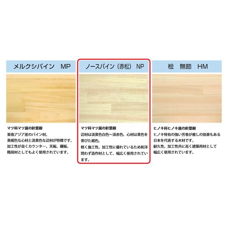ノースパイン 赤松 レギュラーサイズフリー板 条件付き送料無料｜dmkenzaiichiba