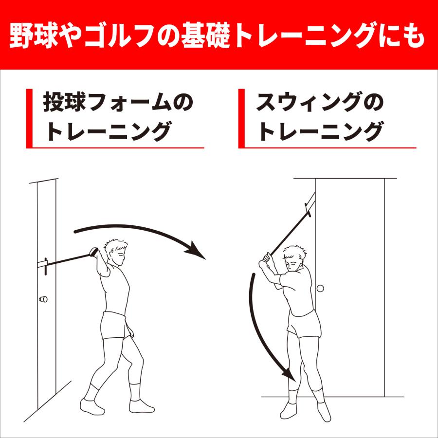 トレーニングバンド エクササイズバンド 強度別 リハビリ 筋トレ フィットネス ストレッチ ゴムバンド 45m レッド 赤 セラバンド D＆M 公式  #TB-250の画像