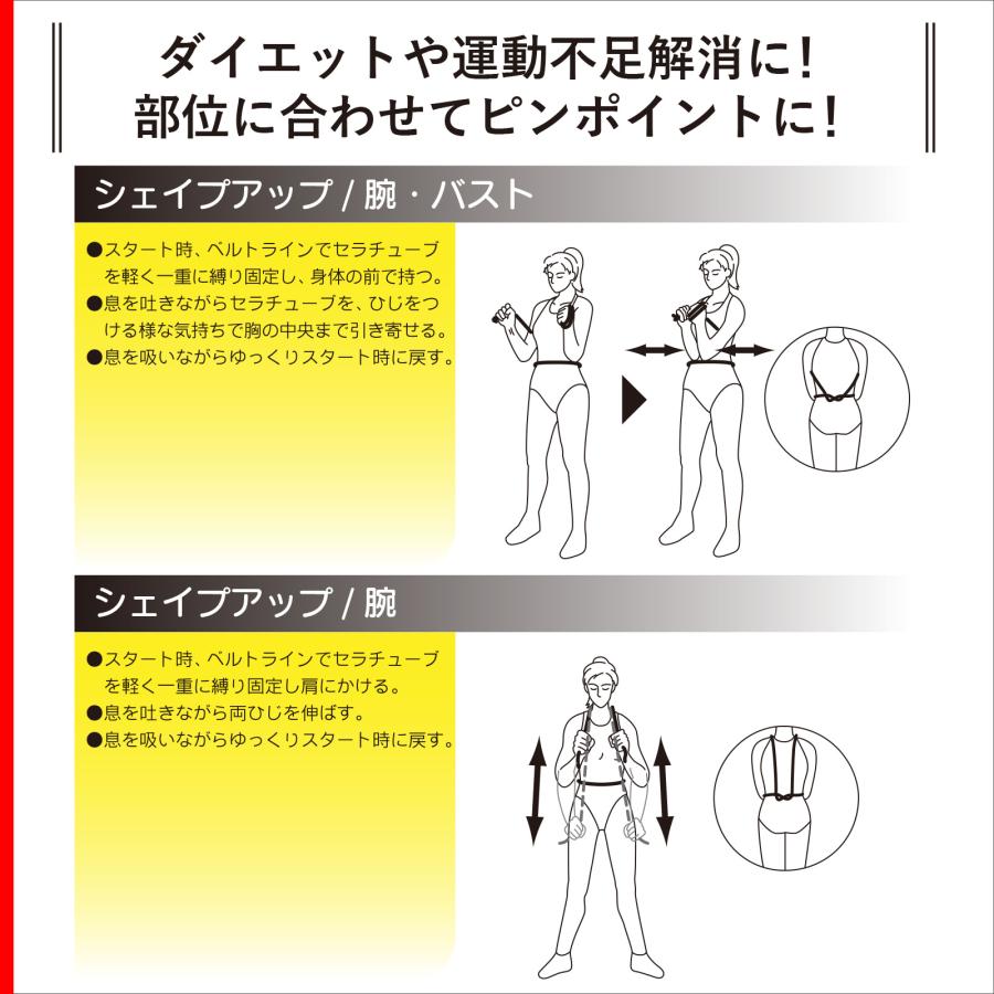 トレーニングバンド エクササイズバンド 強度別 リハビリ 筋トレ フィットネス ストレッチ ゴムバンド 45m レッド 赤 セラバンド D＆M 公式  #TB-250の画像