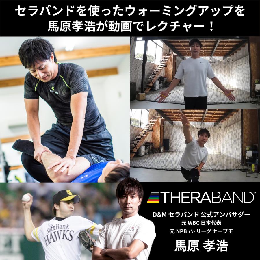 トレーニングバンド エクササイズバンド 強度別 リハビリ 筋トレ フィットネス ストレッチ ゴムバンド 45m レッド 赤 セラバンド D＆M 公式  #TB-250の画像
