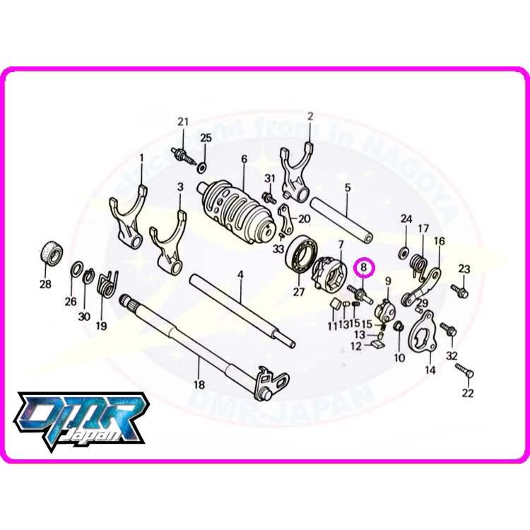 新品】 シフターピン (シフト/チェンジ) NSR250R MC16 MC18 : DMR